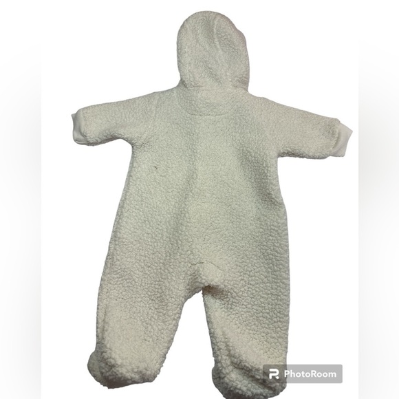 Baby B’gosh Hooded Sherpa Pram Suit Onesie 3 Months - Picture 2 of 7